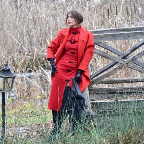 🔥FINAL SALE🔥 ZARA Red Toggle Dress - Picture 5 of 16